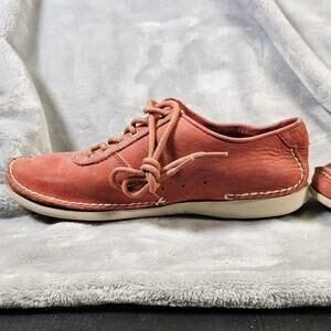 Dexter Women’s 8M Red Leather Boat Shoes Lace Up Deck Casual Comfort